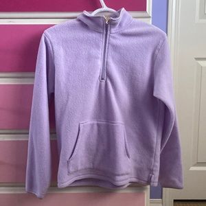 ❤️Fleece lilac purple quarter zip sweater top